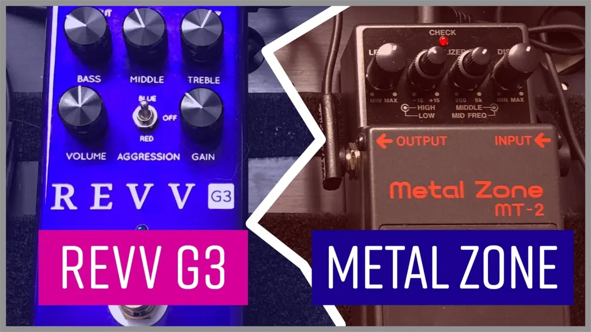 Boss Metal Zone vs Revv G3: Surprisingly Similar?