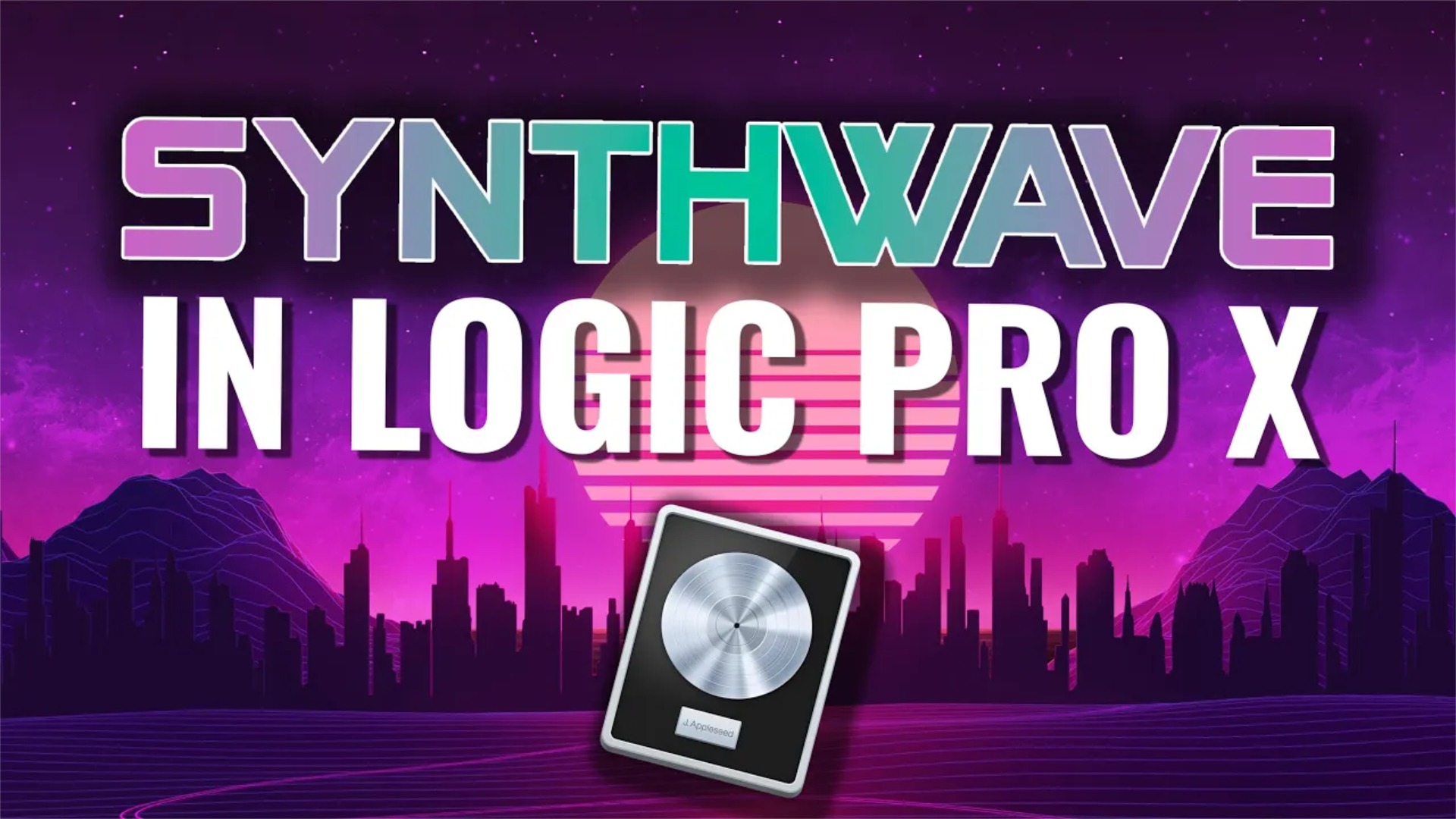 Logic Pro Synthwave Project With Stock Sounds and Free Plugins